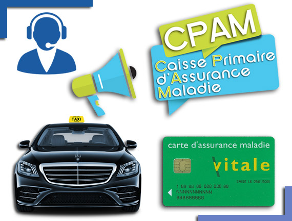 Logo Taxi conventionnés CPAM et VSL