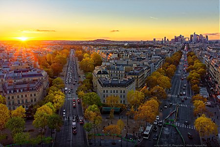 Coucher de soleil à Paris